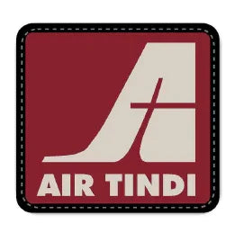 Air Tindi Sew-On Patch (4") on a white background