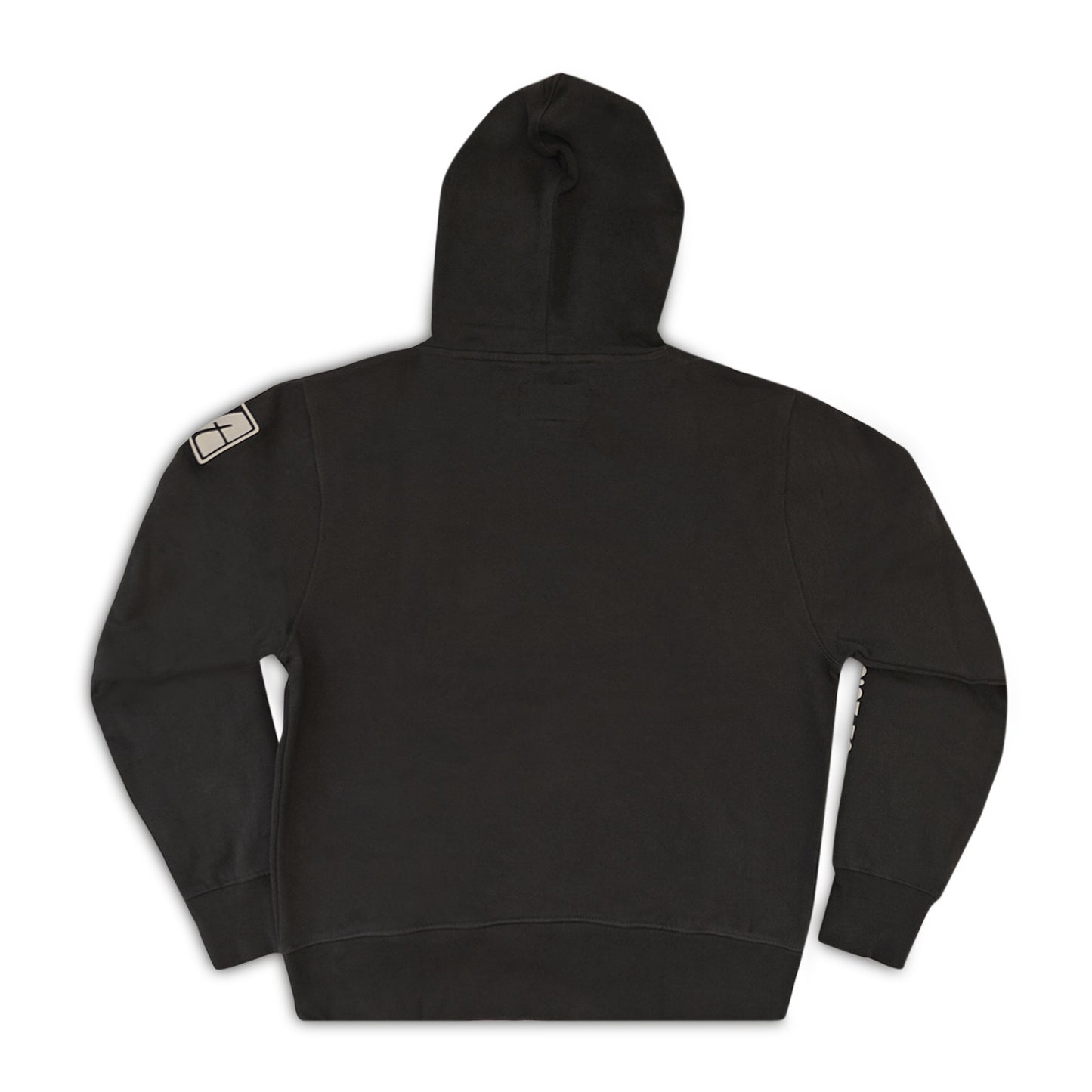 Back view of an Air Tindi Twin Otter Hoodie in front of a white background