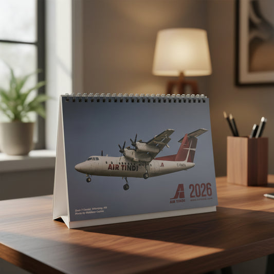 Air Tindi 2026 Desk Calendar - Limited Edition