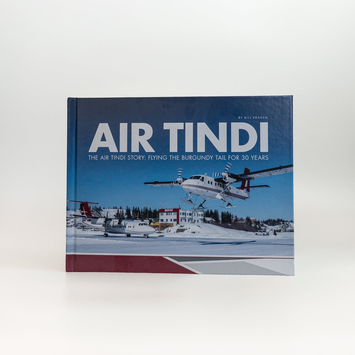 Air Tindi 30th anniversary story book displayed against a white background.