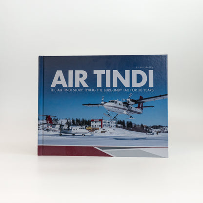 Air Tindi 30th anniversary story book displayed against a white background.