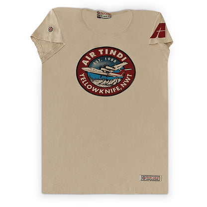 Air Tindi Classic Dash 7 T-Shirt in ladies on a white background