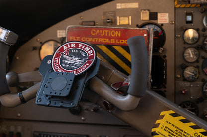 Air Tindi Classic Twin Otter Sew-On Patch on a Twin Otter cockpit