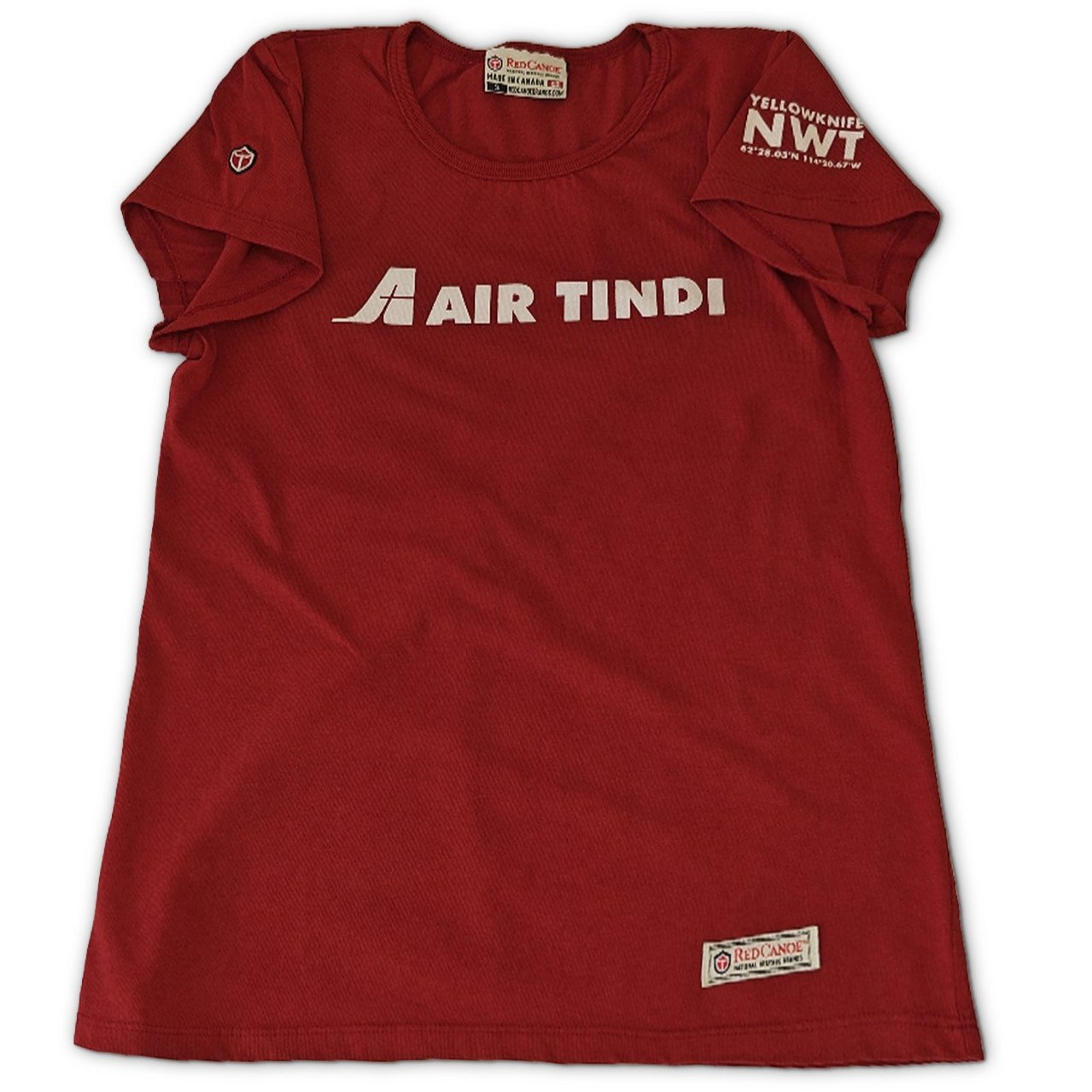 Air Tindi Legacy T-Shirt in ladies on a white background