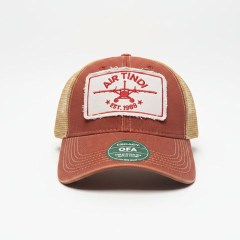 Air Tindi Legacy Trucker Hat - Red & Gold