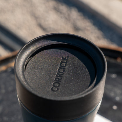 Air Tindi Rucksack Signature Corkcicle Commuter Cup with black lid